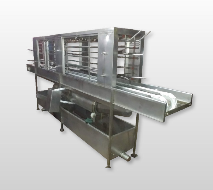 LAVADORA DE JAULAS PLÁSTICAS